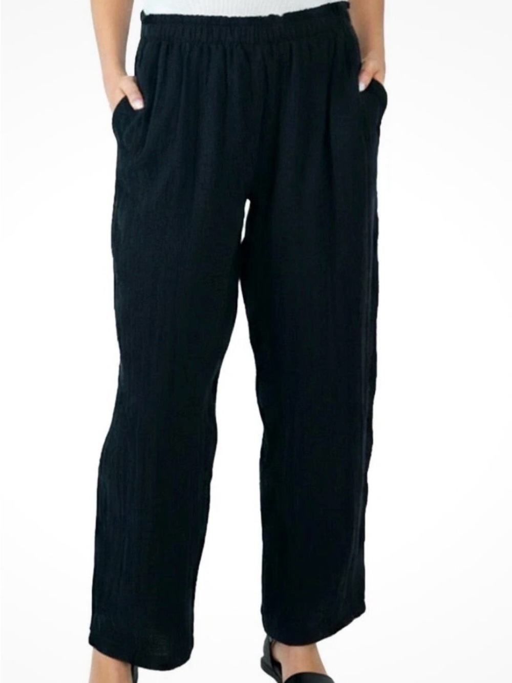 Coldwater Creek Women’s Elastic Waist Gauze Pull On Pants Size XXL NWT